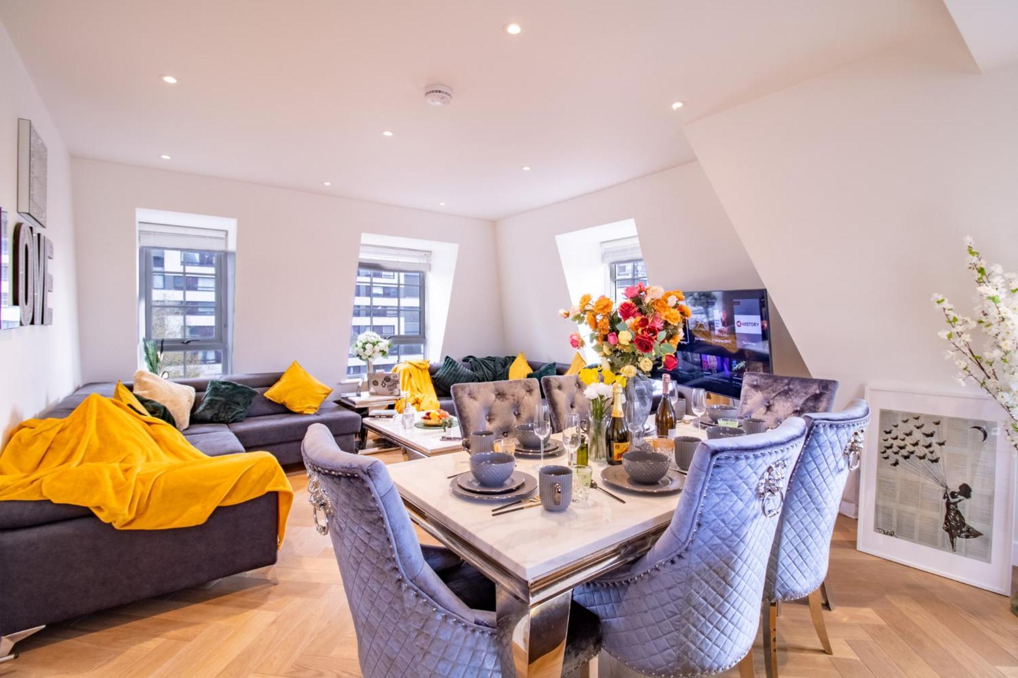 Elegant 3-Bedroom Penthouse In Marble Arch 70 Londen Buitenkant foto